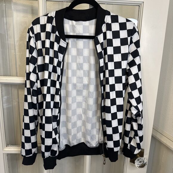 Racing Flag Full Zip Jacket Women's L Car Racing - Picture 3 of 10